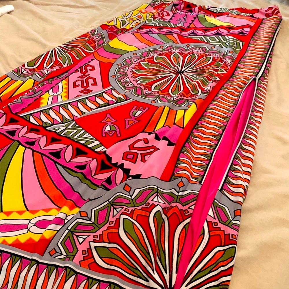 Vibrant  Emilio Pucci like Patterned Skirt  S rare,high end looking print,rare